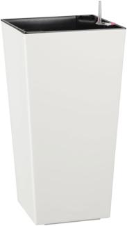 Dehner Kunststofftopf Elise mit Selbstbewässerungs-System, ca. 36 x 20 x 20 cm, weiß