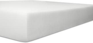 Kneer Superior-Stretch Spannbetttuch 2N1 mit 2 verschiedenen Liegeflächen Qualität 98 Farbe weiß 90x190-100x220 cm