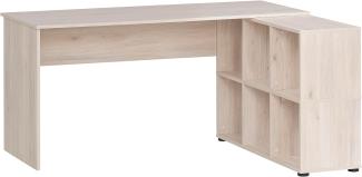 Schildmeyer Reno 400 Schreibtisch, Holzwerkstoff, sandeiche Dekor, 150 x 121,6 x 73,6 cm