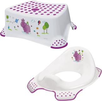 Keeeper 2-teiliges Set HIPPO Schemel einstufig & WC-Sitz / Toilettensitz weiß