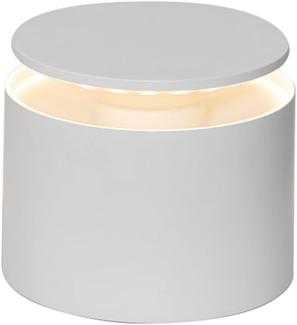 Zafferano, Push-Up Lampe, Kabellose, Wiederaufladbare Tischlampe mit Touch Control, Auch für den Außenbereich Geeignet, Dimmer, 2200-3000 K, Höhe 80-100 cm, Farbe Weiß