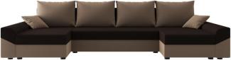 Sofa mit Schlaffunktion in U-Form VIVIANA, 311x90x140, sawana 14/sawana 05