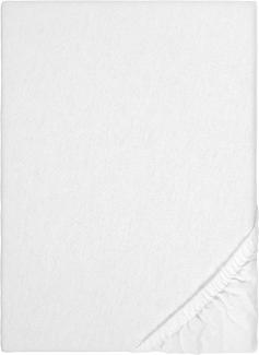 biberna Sleep & Protect Spannbettlaken (wasserundurchlässig) Molton Größe 140x200 cm, weiß