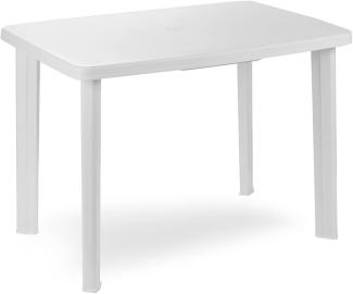 Gartentisch Weiß 100x70x72cm