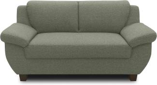 DOMO. collection 2 Sitzer, Sofa, 2er Couch, Garnitur, 3-2-1, grün, 159 cm