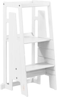 Tuki Lernturm - Holz - Weiß Weiß