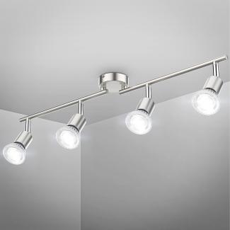 LED Deckenspot Wohnzimmer GU10 Metall Lampe Decken-Leuchte schwenkbar 4-flammig