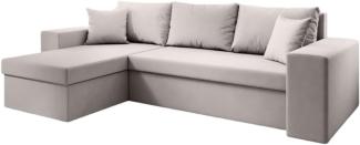 Luxusbetten24 Schlafsofa Designer Sofa Denver, mit Stauraum und Schlaffunktion