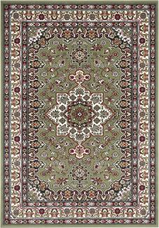 Orientalischer Kurzflor Teppich Parun Täbriz Grün - 160x230x0,9cm