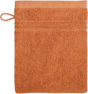 Bio Baumwolle Handtücher - alle Größen & Trendfarben Waschhandschuh, 16x21 cm, terra