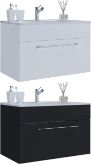 Nywo Waschbeckenunterschrank 60cm Waschbecken Unterschrank Badzimmer weiß