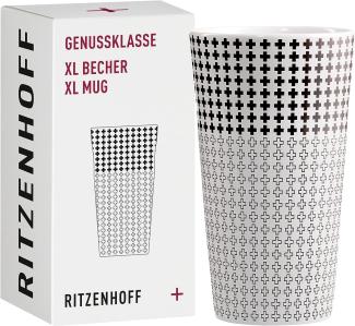 Ritzenhoff Genussklasse Kaffeebecher XL 525 ml Plus-Zeichen