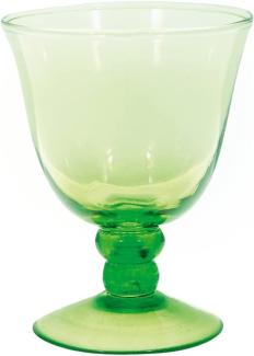 Greengate Weinglas grün mittel 12,5 cm