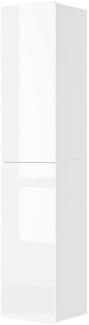 Vicco 'Izan' Badezimmerschrank, Spanplatte weiß, 40 x 184,2 x 37 cm