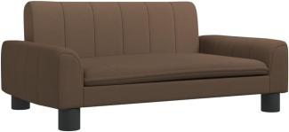 Kindersofa Braun 70x45x30 cm Stoff 3196271