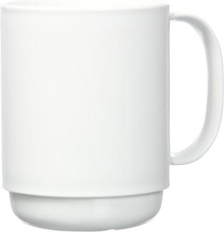 Ornamin Becher mit Henkel 300 ml weiß (Modell 510) - Mehrweg-Becher Kunststoff, Kaffeebecher