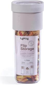 Lekue Flip Storage Beige Vorratsdose 1,6 l