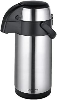 Michelino 5L Thermoskanne Doppelwandig Getränkespender Isolierkanne Kanne Kaffee Tee Teekanne