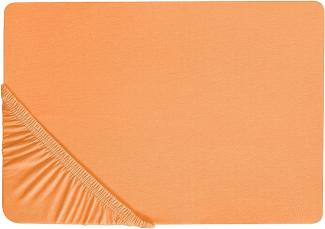Spannbettlaken Baumwolle orange 90 x 200 cm JANBU