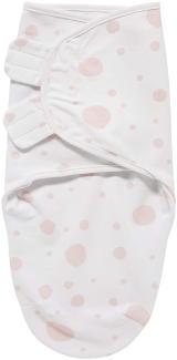 Meyco Baby Dots Pucksack, Erstausstattung Neugeborene (Pucktuch für Babys ab 4-6 Monaten, weicher Schlafkomfort, atmungsaktiv und feuchtigkeitsabsorbierend, Einschlafhilfe), Rosa