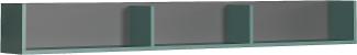 Wandboard Melton in dusk blue und grau 163 cm