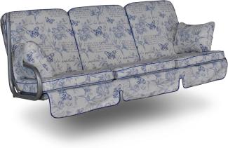 Angerer Hollywoodschaukel Auflage Comfort Schmetterling blau