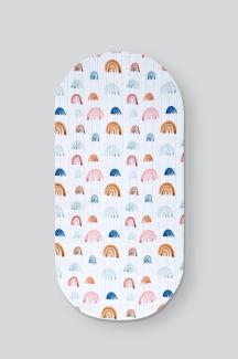 myHummy Bettlaken Spannbettlaken für Babybett - mit Regenbogenmuster Kinderwagen Matratzenbezug für Neugeborenes