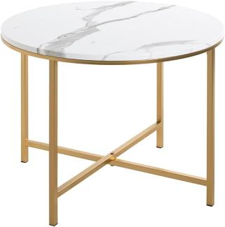 HAKU Möbel Beistelltisch, Metal, Gold, Ø 60 x H 45 cm