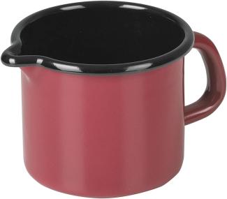 RIESS Milchtopf 0,5 Liter Ø9cm rot Emaille