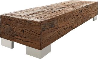 Couchtisch Reclaimed 160x50 Massivholz Metall