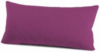 Schlafgut Kissenbezug Basic Jersey Baumwolle | Kissenbezug einzeln 40x80 cm | beere