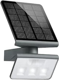 Steinel LED-Solarleuchte Xsolar L-S ONE anthrazit, Außenwandleuchte für Garten und Terrasse, 140° Bewegungsmelder, Nachtlicht, 2500 mAh Akku