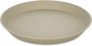 Koziol Kleiner Teller 4er-Set Connect Plate, Kuchenteller, Kunststoff-Holz-Mix, Nature Desert Sand, 20. 5 cm, 7100700