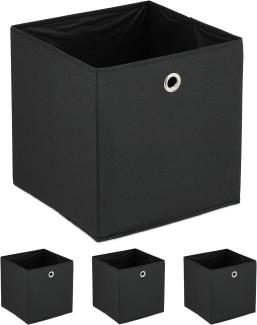 Schwarze Aufbewahrungsbox im 4er Set 10047016