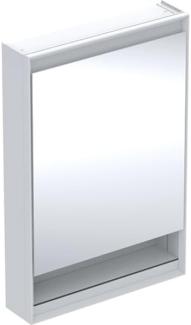 Geberit ONE Spiegelschrank mit ComfortLight, 1 Tür, mit Nische, Aufputzmontage, Aluminium eloxiert, 60x90cm, 505. 83, Ausführung: Anschlag links - 505. 830. 00. 1