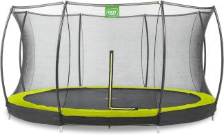 EXIT Trampolin Silhouette Ground + Sicherheitsnetz Ø 427 cm grün