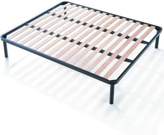 EVERGREENWEB ✅ Bett Lattenrost 160x200 Doppelbett Höhe 35 cm Orthopädisches Extra Komfort Leisten Holz mit 4 Abnehmbar Füße Verstärkte Rahmen aus Stahl Bettgestell geeignet für alle Betten & Matratzen