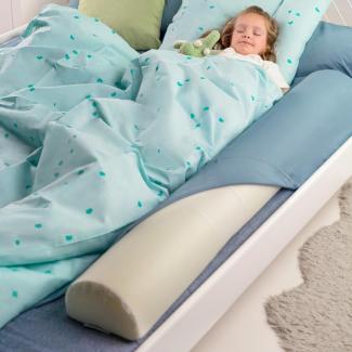 BANBALOO - Rausfallschutz für Kinderbett - Bettrolle für Kleinkinder Bett, Randkissen mit Memory-Schaum-Polsterung, Bettschutzgitter - Rutschfestes Tragbares Trennkissen - Bettgitter Rausfallschutz
