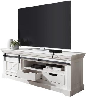 Möbel-Eins KANSAS TV-Board I, Material Massivholz, Kiefer weiß