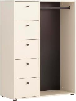 Schildmeyer Lovund Garderobenschrank, Holzwerkstoff, cremebeige, 98 x 40 x 132 cm