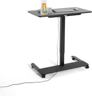 Yaasa Desk One Elektrisch Höhenverstellbarer Schreibtisch, 91 x 51 cm, Stehpult in Dunkelgrau/Schwarz, Kleiner Homeoffice Tisch, 70 – 120 cm höhenverstellbar