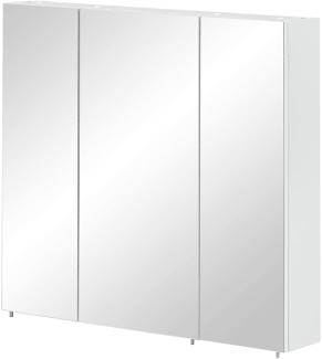 Schildmeyer Basic Spiegelschrank, Melaminharzbeschichtete Spanplatte, Weiß, 70 cm
