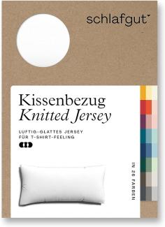 Adam Matheis Kissenbezug Knitted Jersey (BL 40x80 cm) BL 40x80 cm weiß