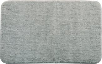 spirella® Badevorleger, Badeteppich "Rosario" grau, 50x80cm, waschbar, Anti-Rutsch, 100% Microfaser