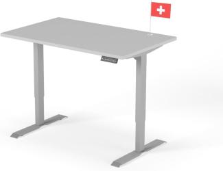 Schreibtisch DESK 140 x 80 cm - Gestell Grau, Platte Grau