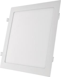 EMOS LED Panel 18 W, quadratische 1500 lm Einbauleuchte, Deckenleuchte in Weiß mit Durchmesser 22,5 cm, extra flach, Einbautiefe 2,1 cm, Lichtfarbe warmweiß 3000 K, inkl. LED-Treiber