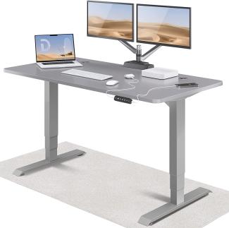 Höhenverstellbarer Schreibtisch (160 x 80 cm) - Schreibtisch Höhenverstellbar Elektrisch mit Flüsterleisem Dual-Motor & Touchscreen - Hohe Tragfähigkeit - Stehtisch von Desktronic