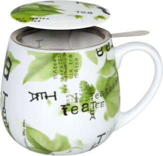 Könitz Becher mit Sieb und Deckel 420 ml Tea for you - Tea Collage / Teebecher