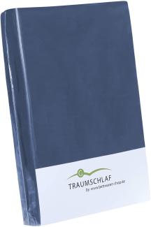 Traumschlaf Spannbettlaken Jersey Elasthan Stretch | 90x190 - 100x220 cm | marine