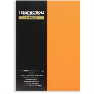 Traumschloss Premium Edel-Jersey Spannbettlaken mandarine 90-120x200-220